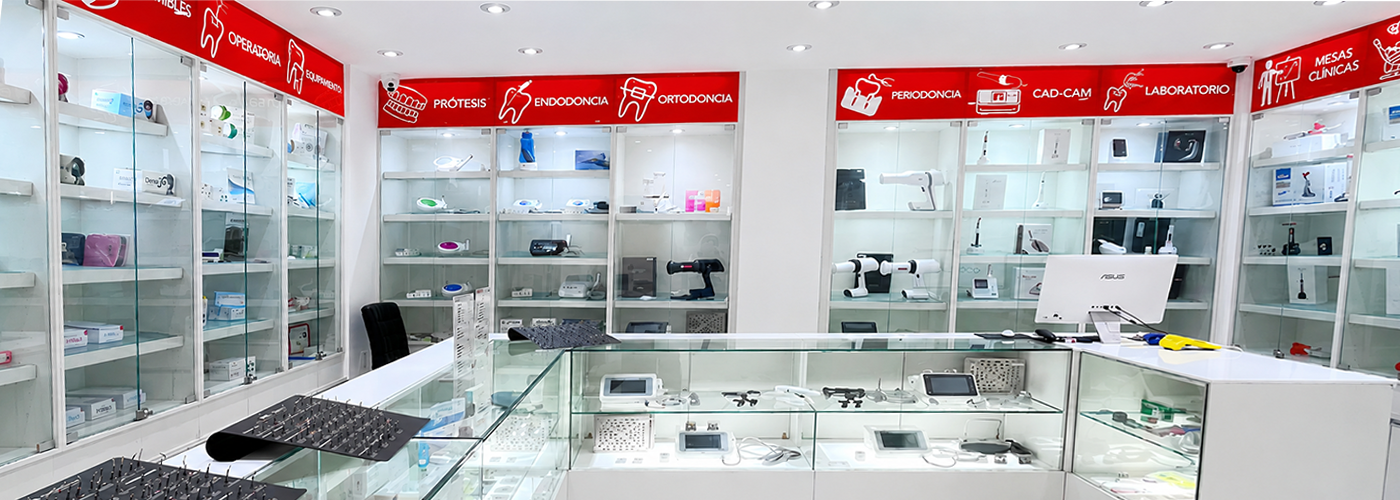 Exhibidor de productos dentales en Distrito Dental